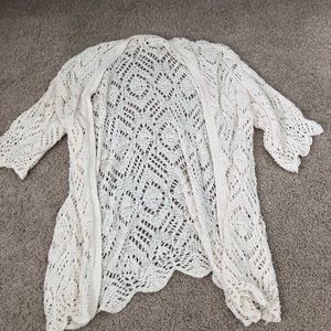 cream comfy cardigan
